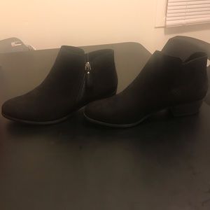 10 wide Arizona suede booties